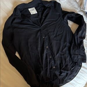 Abercrombie Black Button up Shirt